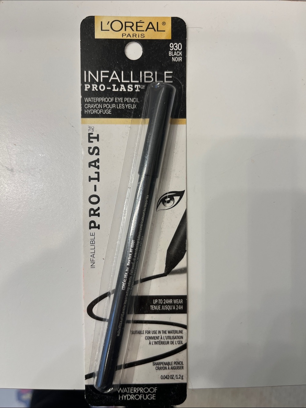 L'Oreal Infallible Pro-Last Waterproof Eye Pencil - Black
